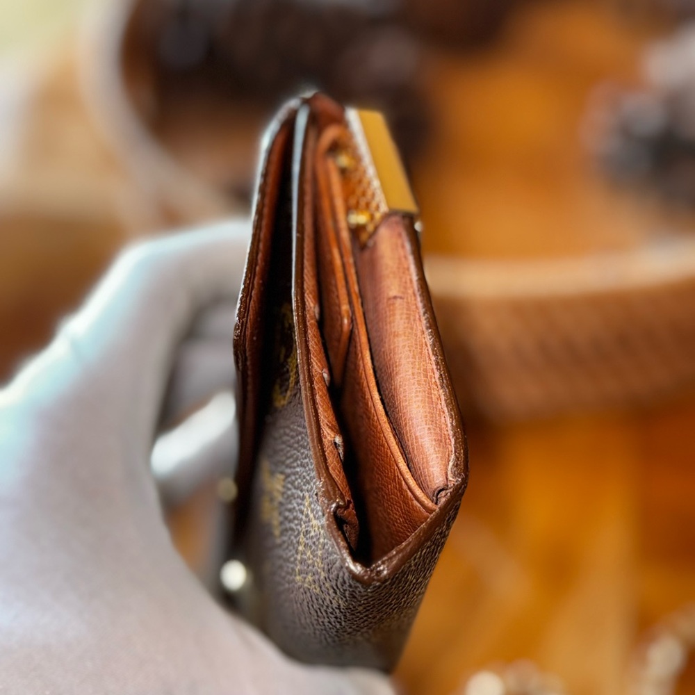 Louis Vuitton international monogram, long wallet, converted Crossbody vintage - Picture 5 of 15